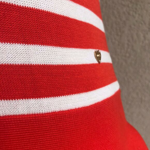 Juicy Couture Girls Dress Size XL Seychelles Orange Striped Sweater Tank NEW - Picture 4 of 8